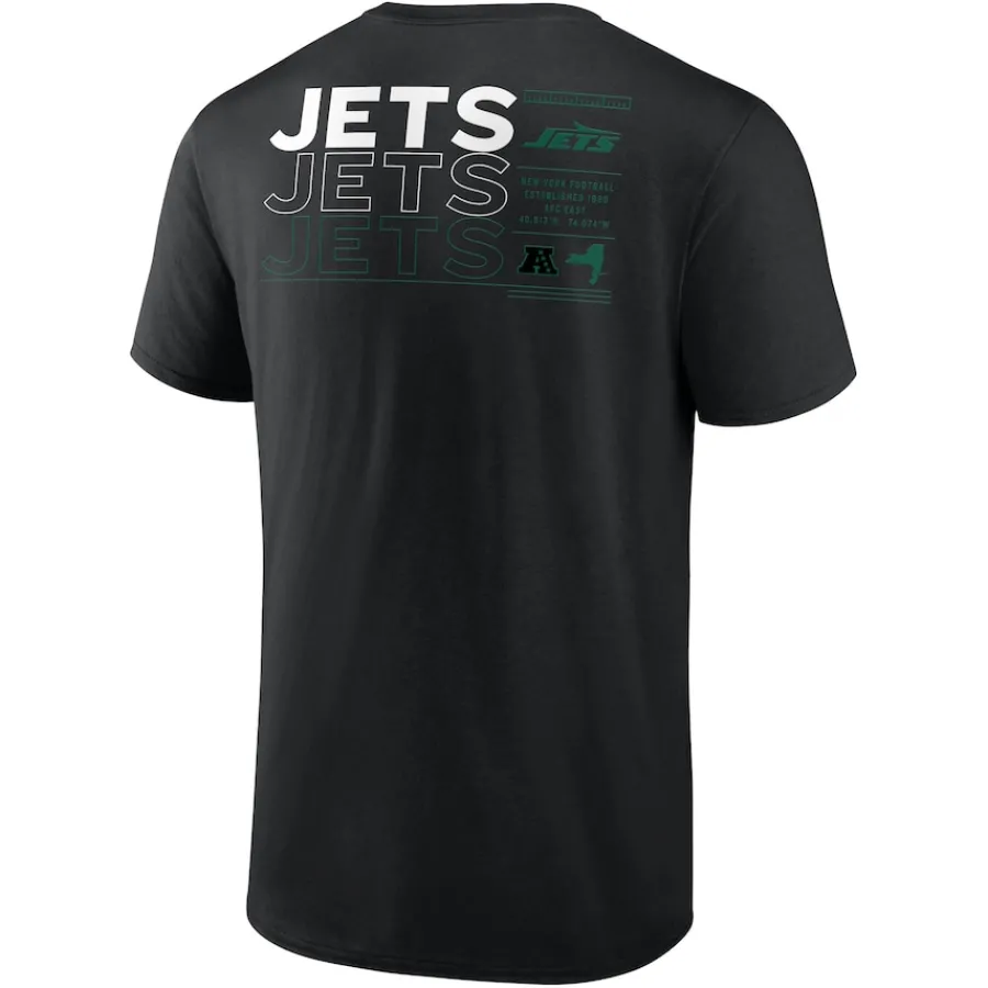 New York Jets T-Shirts | Men^Men's Fanatics Black Repeat Stats T-Shirt