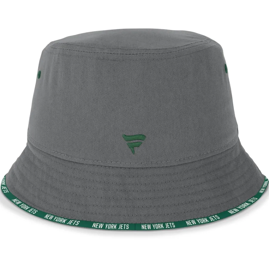 New York Jets Hats | Men^Men's Fanatics Graphite Backup Bucket Hat