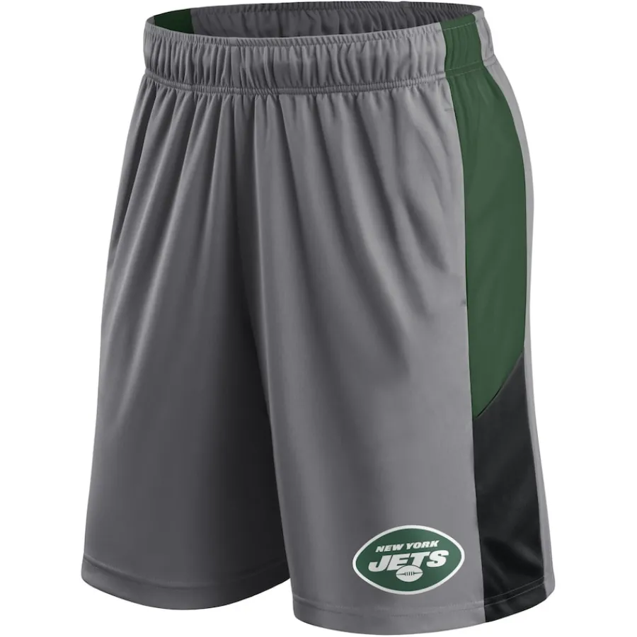 New York Jets Shorts & Pants^Men's Fanatics Gray Primary Logo Shorts