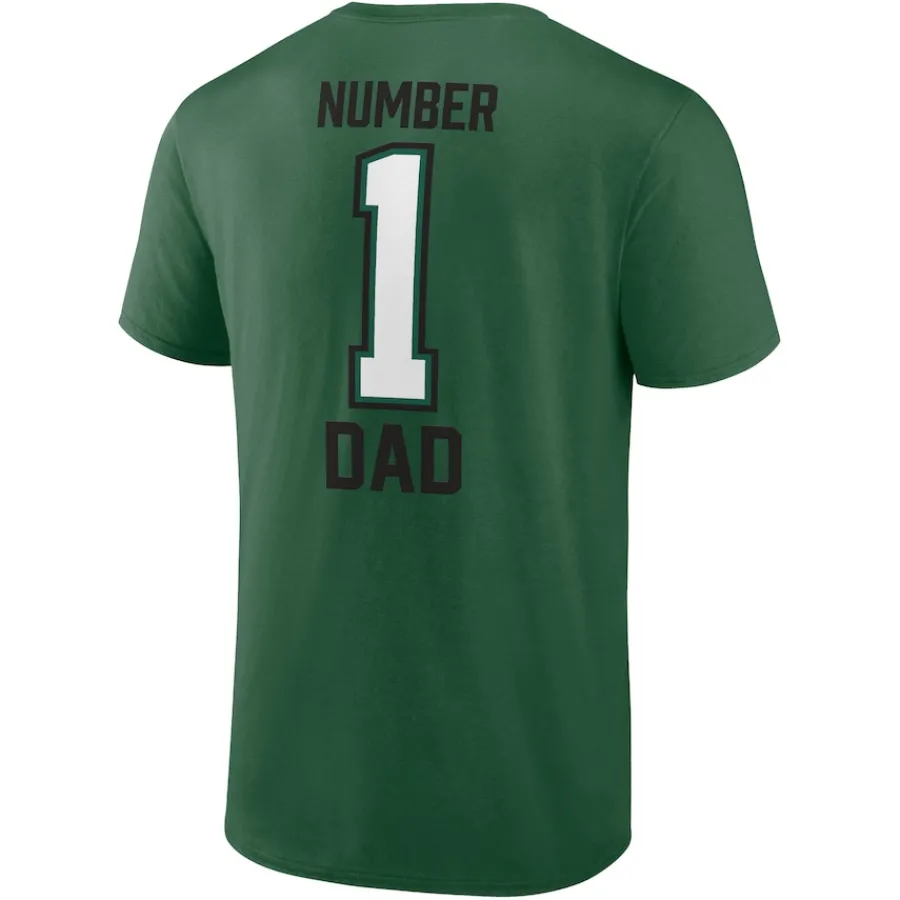 New York Jets Big & Tall^Men's Fanatics Green Green #1 Dad T-Shirt