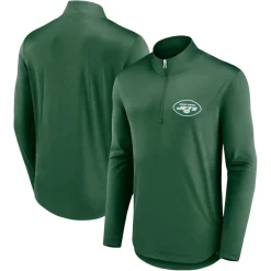New York Jets Jackets | Sweatshirts & Fleece^Men's Fanatics Green Quarterback Quarter-Zip Top
