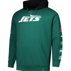 New York Jets Big & Tall^Men's Fanatics Green Big & Tall Patched Out Pullover Hoodie