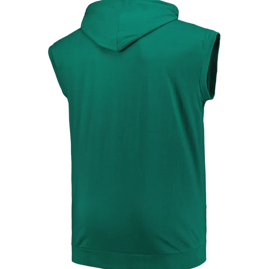 New York Jets Big & Tall | Tank Tops^Men's Fanatics Green Big & Tall Muscle Hoodie Sleeveless T-Shirt