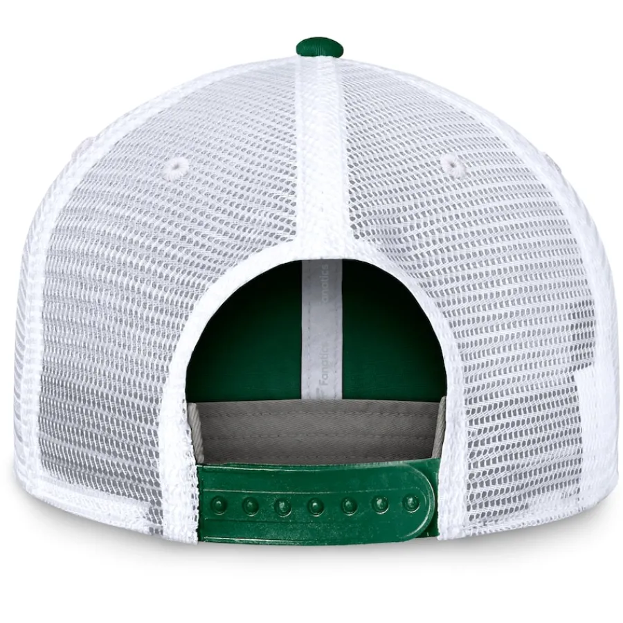 New York Jets Adjustable^Men's Fanatics Green/White Upper Trucker Adjustable Hat
