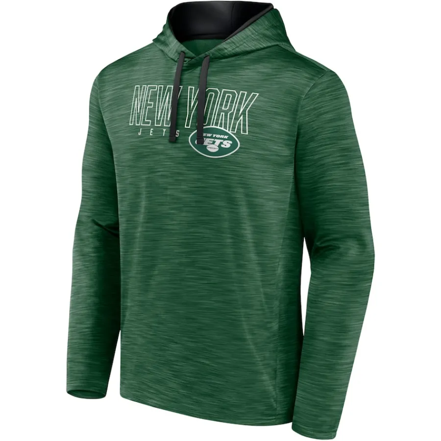 New York Jets Sweatshirts & Fleece | Men^Men's Fanatics Heather Green Hook And Ladder Pullover Hoodie