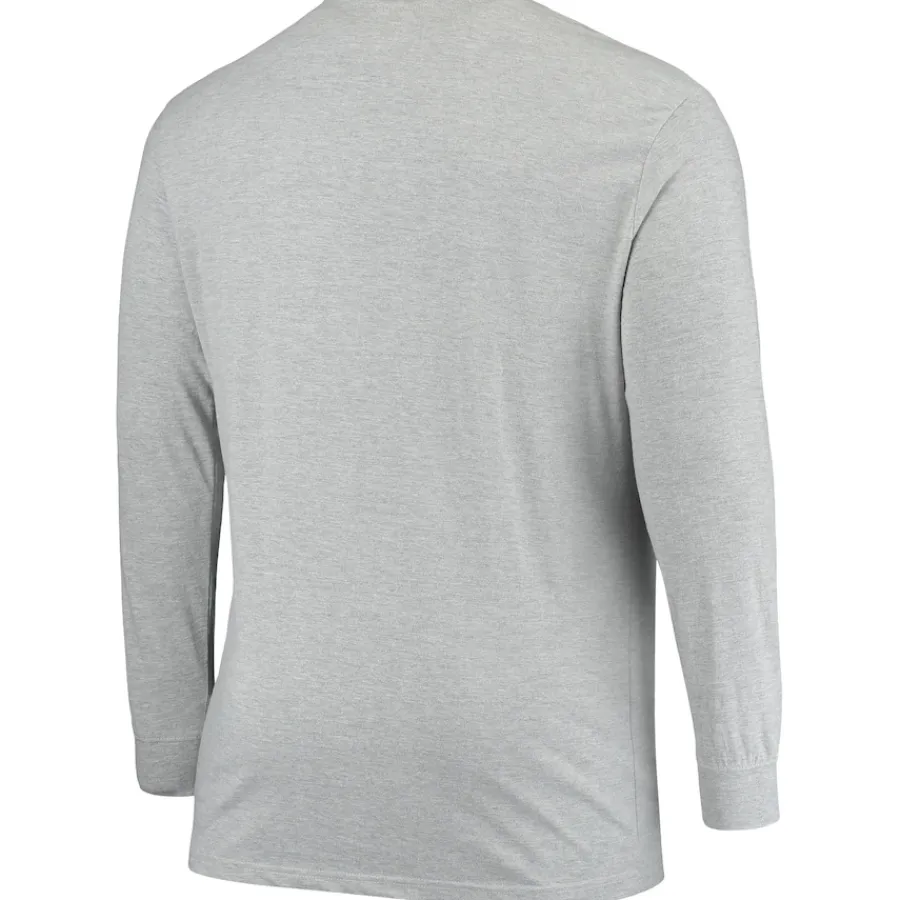 New York Jets Big & Tall | Long Sleeved^Men's Fanatics Heathered Gray Big & Tall Practice Long Sleeve T-Shirt