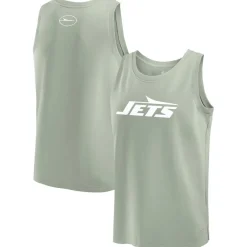 New York Jets Tank Tops^Men's Fanatics Light Green Elements Tank Top