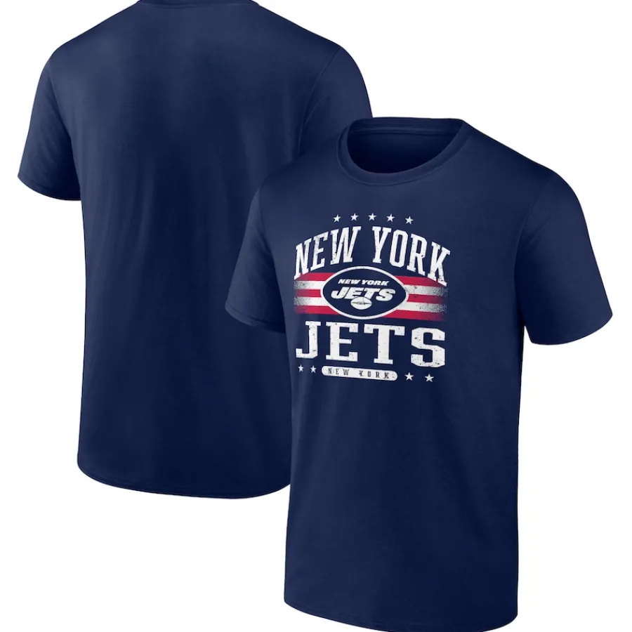 New York Jets Big & Tall^Men's Fanatics Navy Big & Tall Americana T-Shirt