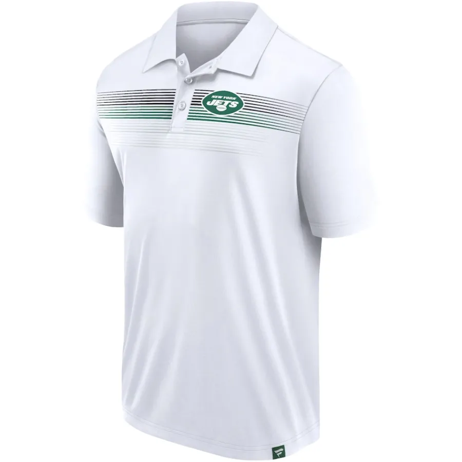 New York Jets Polos | Short Sleeved^Men's Fanatics White Victory For Us Interlock Polo