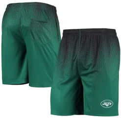 New York Jets Shorts & Pants^Men's FOCO Green/Black Pixel Gradient Training Shorts