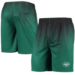 New York Jets Shorts & Pants^Men's FOCO Green/Black Pixel Gradient Training Shorts