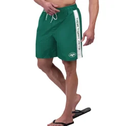 New York Jets Shorts & Pants | Swimsuits^Men's G-III Sports By Carl Banks Green Streamline Volley Swim Shorts