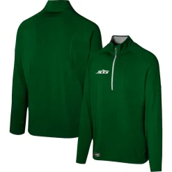 New York Jets Jackets^Men's Green Grind Iron Quarter-Zip Top