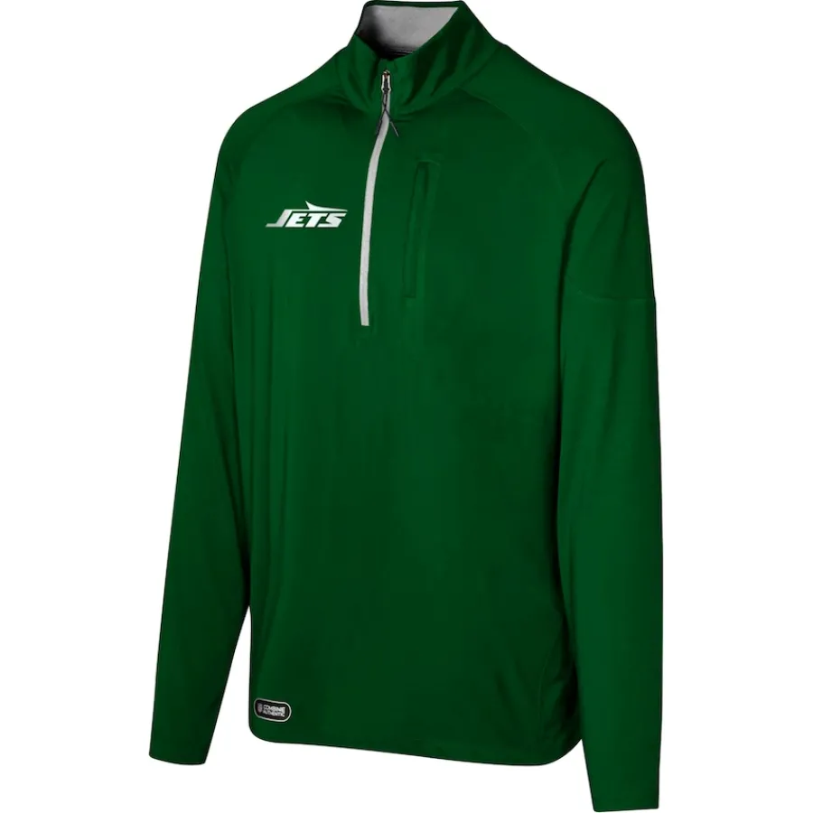 New York Jets Jackets^Men's Green Grind Iron Quarter-Zip Top