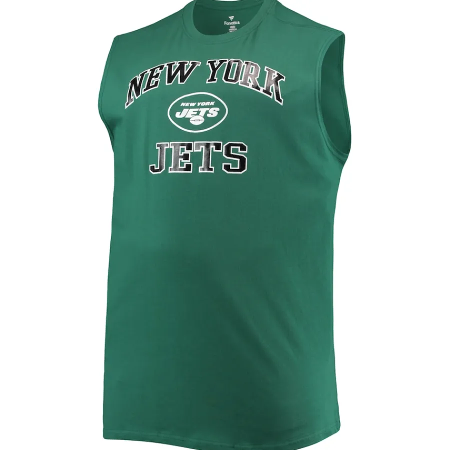 New York Jets Big & Tall | Tank Tops^Men's Green Big & Tall Muscle Tank Top