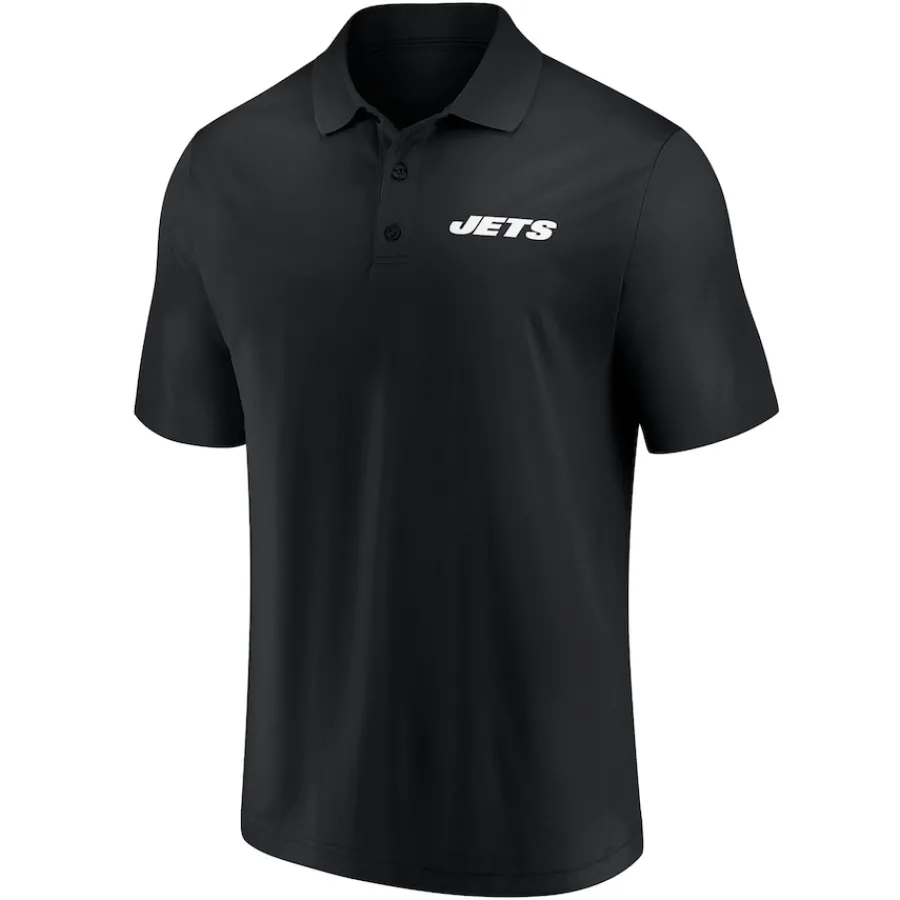 New York Jets Polos^Men's Green/Black Dueling Two-Pack Polo Set
