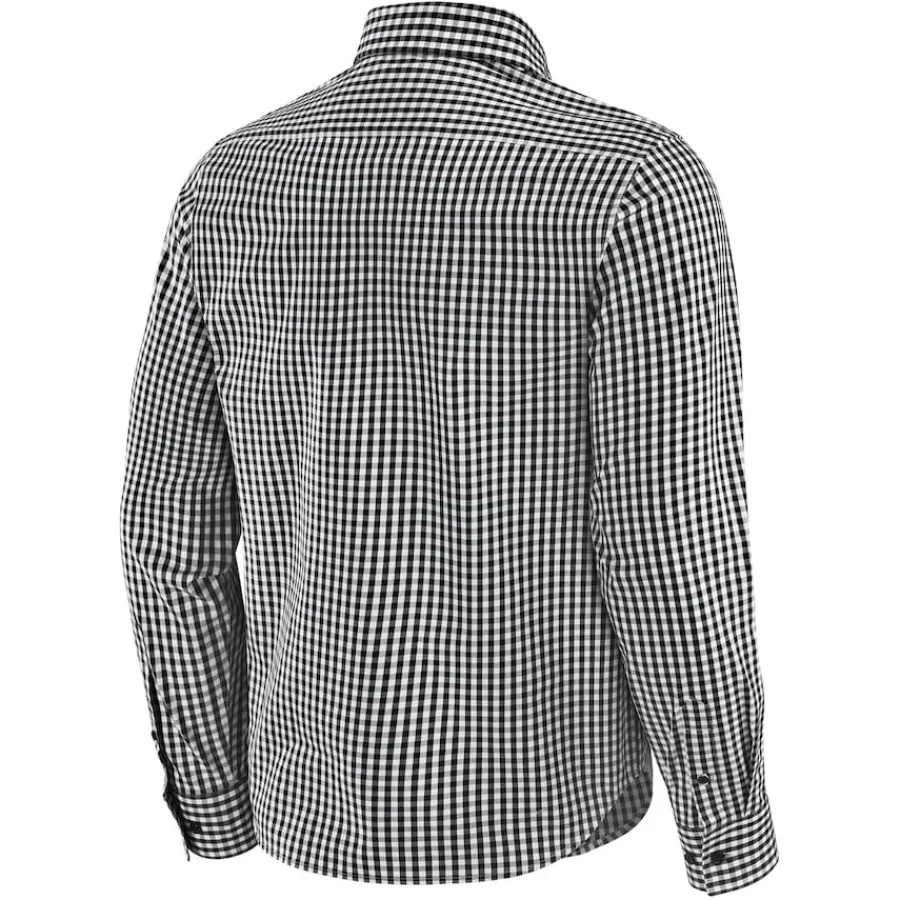 New York Jets Sweaters & Dress Shirts^Men's J. Palmer Black Dual Threat Long Sleeve Button-Up Shirt
