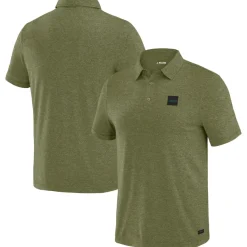 New York Jets Polos^Men's J. Palmer Green Four Down Polo