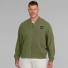 New York Jets Jackets^Men's J. Palmer Olive Lightweight Cover-4 Tri-Blend Full-Zip Jacket