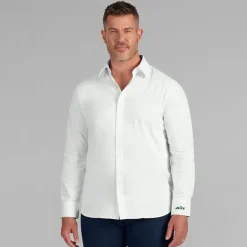 New York Jets Sweaters & Dress Shirts^Men's J. Palmer White Man-In-Motion Long Sleeve Button-Up Dress Shirt