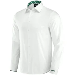 New York Jets Sweaters & Dress Shirts^Men's J. Palmer White Man-In-Motion Long Sleeve Button-Up Dress Shirt