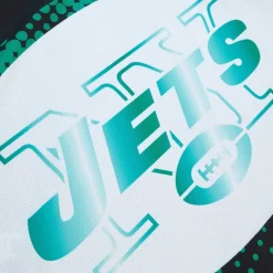 New York Jets Tank Tops^Men's Mitchell & Ness Black Big Face 7.0 Fashion Tank Top