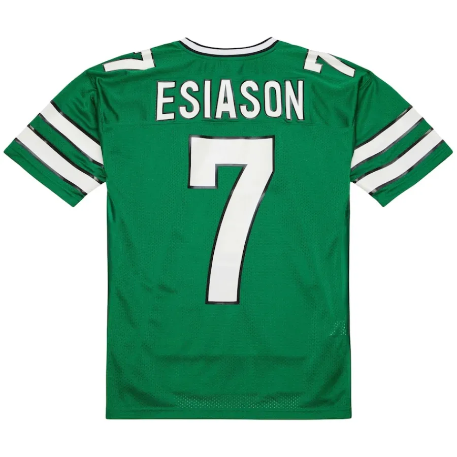 New York Jets Authentic | Throwback^Men's Mitchell & Ness Boomer Esiason Kelly Green 1993 Authentic Retired Player Pocket Jersey