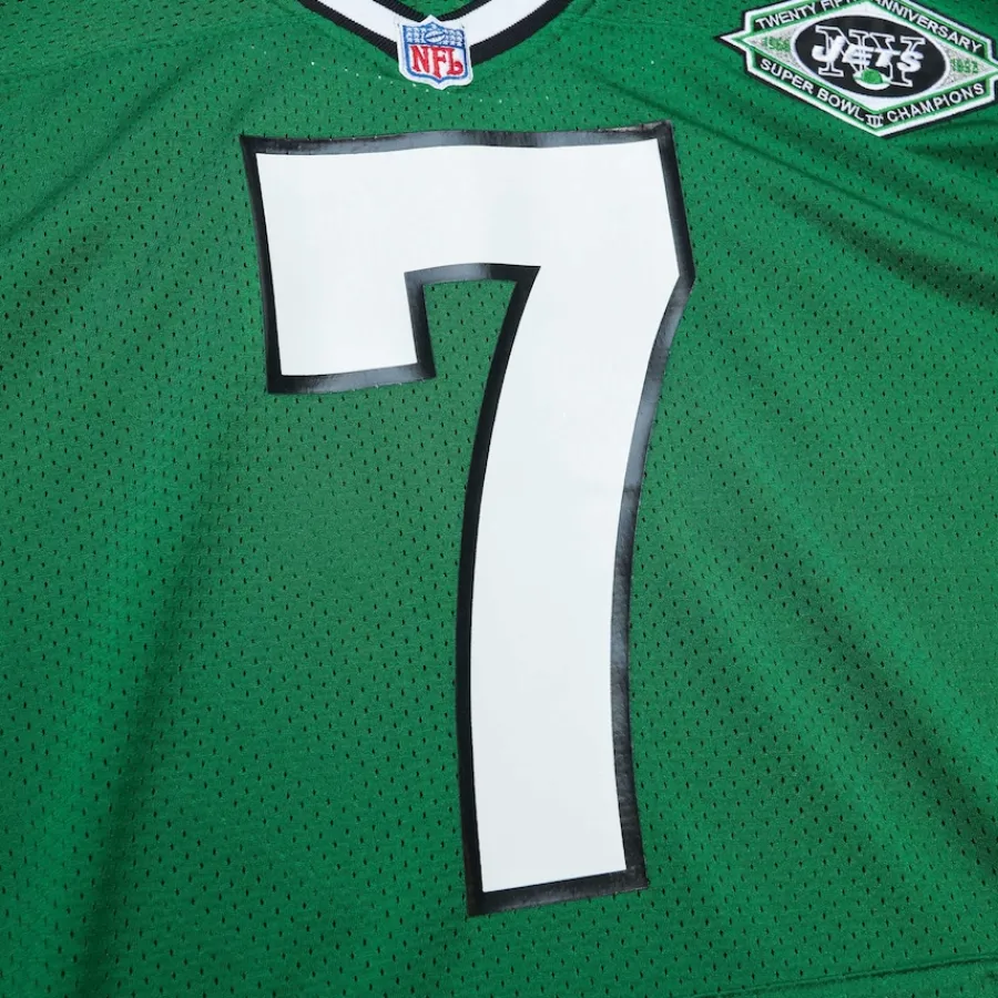 New York Jets Authentic | Throwback^Men's Mitchell & Ness Boomer Esiason Kelly Green 1993 Authentic Retired Player Pocket Jersey