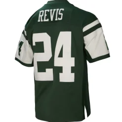 New York Jets Replica | Throwback^Men's Mitchell & Ness Darrelle Revis Green Legacy Replica Jersey