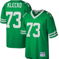 New York Jets Throwback^Men's Mitchell & Ness Joe Klecko Green Retired Player Legacy Replica Jersey