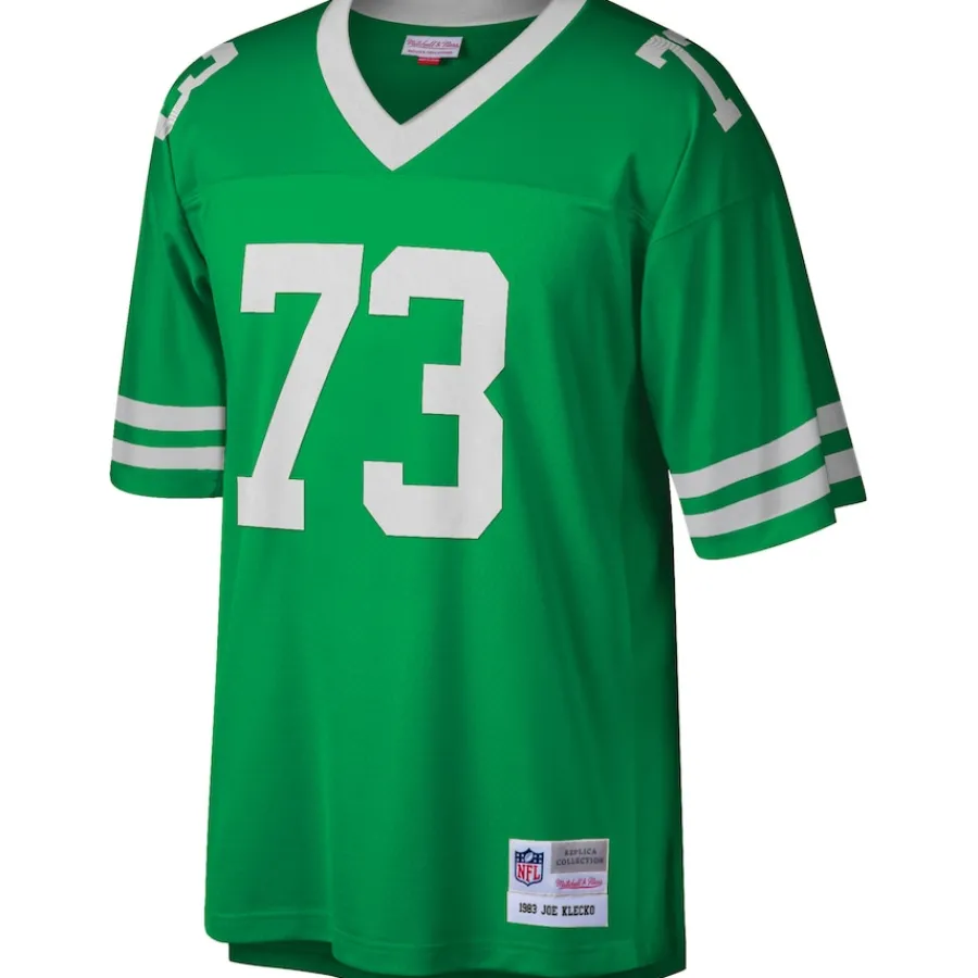 New York Jets Throwback^Men's Mitchell & Ness Joe Klecko Green Retired Player Legacy Replica Jersey