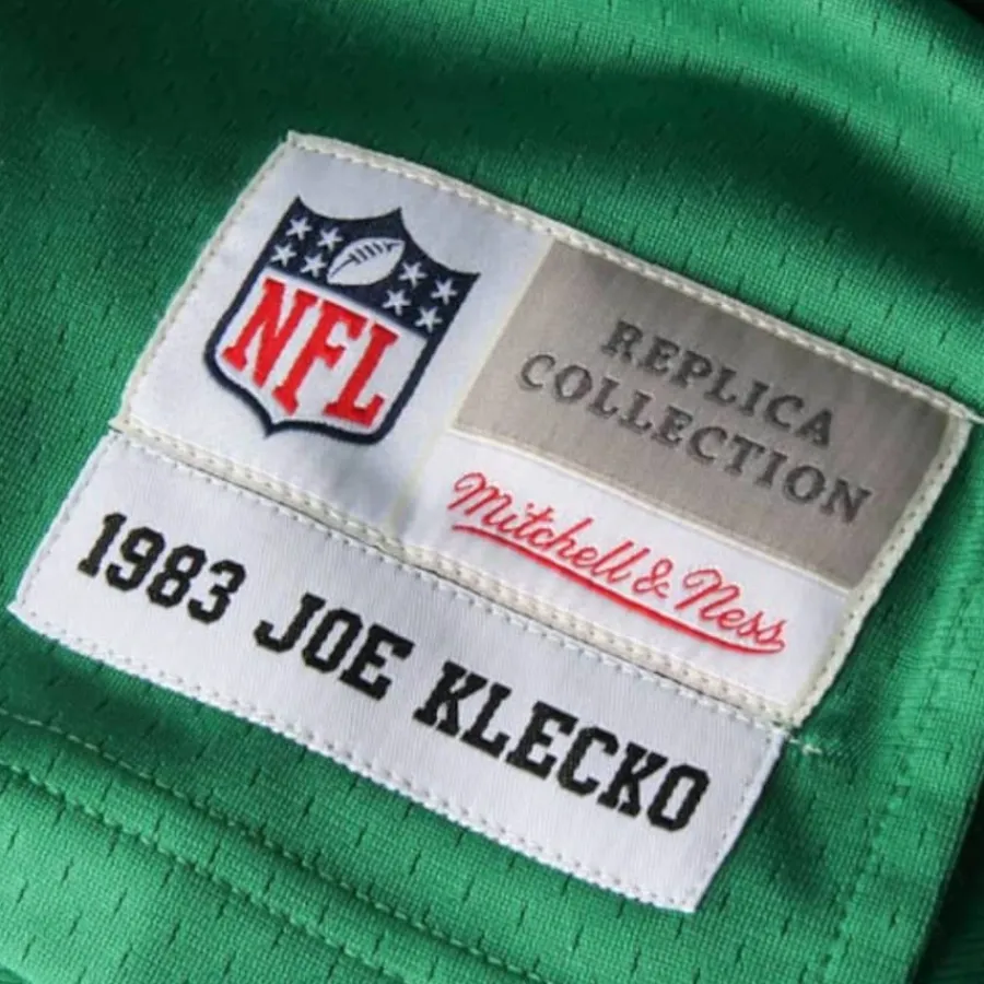 New York Jets Throwback^Men's Mitchell & Ness Joe Klecko Green Retired Player Legacy Replica Jersey