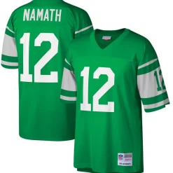 New York Jets Big & Tall | Replica^Men's Mitchell & Ness Joe Namath Green Big & Tall 1968 Retired Player Replica Jersey