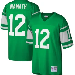 New York Jets Big & Tall | Replica^Men's Mitchell & Ness Joe Namath Green Big & Tall 1968 Retired Player Replica Jersey
