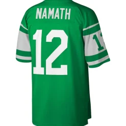 New York Jets Jerseys | Men^Men's Mitchell & Ness Joe Namath Kelly Green Legacy Replica Jersey