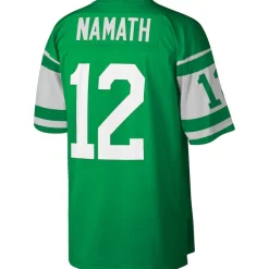 New York Jets Big & Tall | Replica^Men's Mitchell & Ness Joe Namath Green Big & Tall 1968 Retired Player Replica Jersey