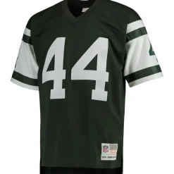 New York Jets Throwback^Men's Mitchell & Ness John Riggins Green Retired Player Legacy Replica Jersey