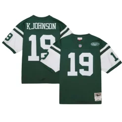 New York Jets Replica | Throwback^Men's Mitchell & Ness Keyshawn Johnson Green Legacy Replica Jersey