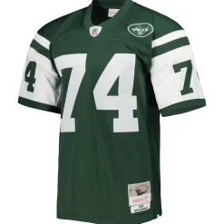 New York Jets Replica | Throwback^Men's Mitchell & Ness Nick Mangold Green Legacy Replica Jersey