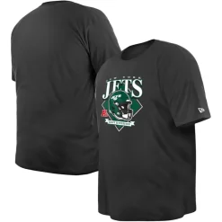 New York Jets Big & Tall^Men's New Era Black Big & Tall Helmet T-Shirt
