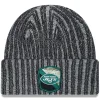 New York Jets Knit^Men's New Era Black 2023 Salute To Service Cuffed Knit Hat