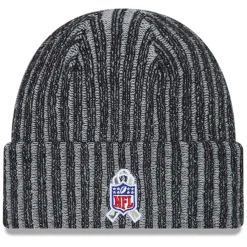 New York Jets Knit^Men's New Era Black 2023 Salute To Service Cuffed Knit Hat