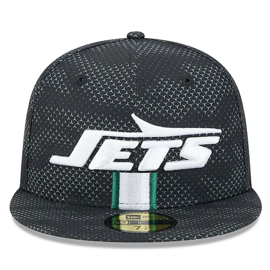 New York Jets Hats | Men^Men's New Era Black 2024 Sideline 59FIFTY Fitted Hat