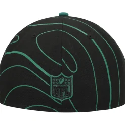 New York Jets Fitted^Men's New Era Black Geo 59FIFTY Fitted Hat