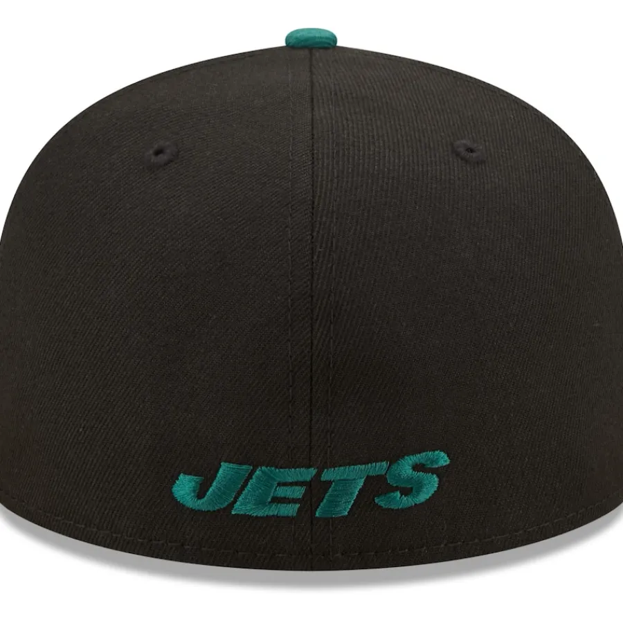 New York Jets Fitted^Men's New Era Black/Green Flipside 2Tone 59FIFTY Fitted Hat