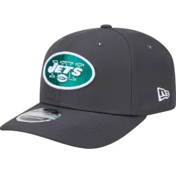 New York Jets Adjustable | Snapback^Men's New Era Graphite Main 9SEVENTY Stretch-Snap Hat