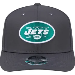 New York Jets Adjustable | Snapback^Men's New Era Graphite Main 9SEVENTY Stretch-Snap Hat