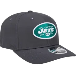 New York Jets Adjustable | Snapback^Men's New Era Graphite Main 9SEVENTY Stretch-Snap Hat