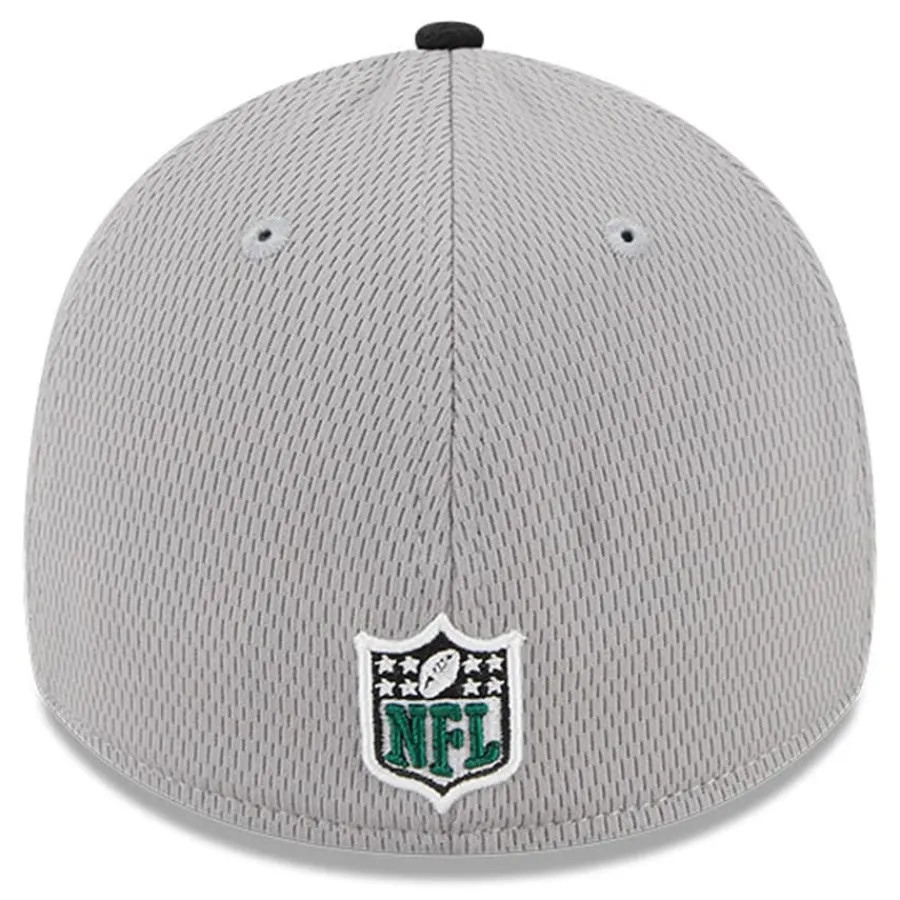 New York Jets Flex^Men's New Era Gray/Black 2023 Sideline 39THIRTY Flex Hat