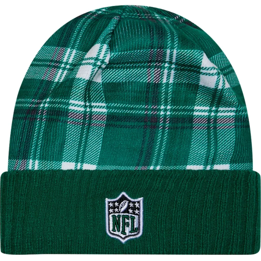 New York Jets Knit^Men's New Era Green Sideline Statement Cuffed Knit Hat